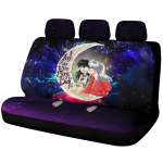 Inuyasha Love You To The Moon Galaxy Premium Custom Car Back Seat Covers Decor Protectors 1