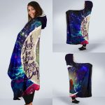 Jack And Sally Nightmare Before Christmas Love You To The Moon Galaxy Economy Hooded Blanket 3
