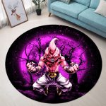 Kid Buu Dragon Ball Moonlight Round Carpet Rug Bedroom Livingroom Home Decor 1