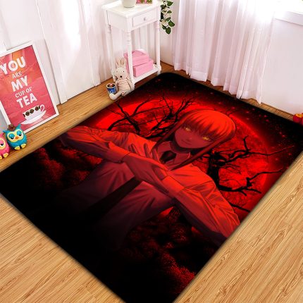 Makima Chainsaw Man Anime Moonlight Rug Carpet Rug Home Room Decor 1