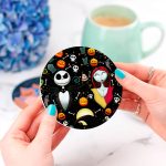 Nightmare Before Christmas Jack And Sally Ceramic Drink Coasters 1