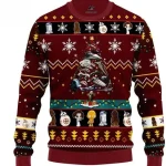 Star Wars Ugly Christmas Sweater Brown Red - Fun Holiday Gift Idea