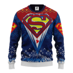 Superman Ugly Christmas Sweater Gift Idea for Thanksgiving