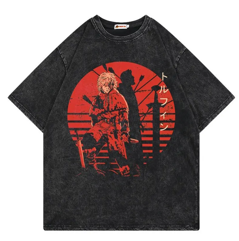 Thorfinn Vinland Saga Vintage Anime Graphic Tee Shirt 1 Thorfinn Anime Vintage Graphic Tee Vinland Saga T-Shirt - Image 1