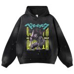 Vintage Berserk Knight Anime Graphic Hoodie Oversized