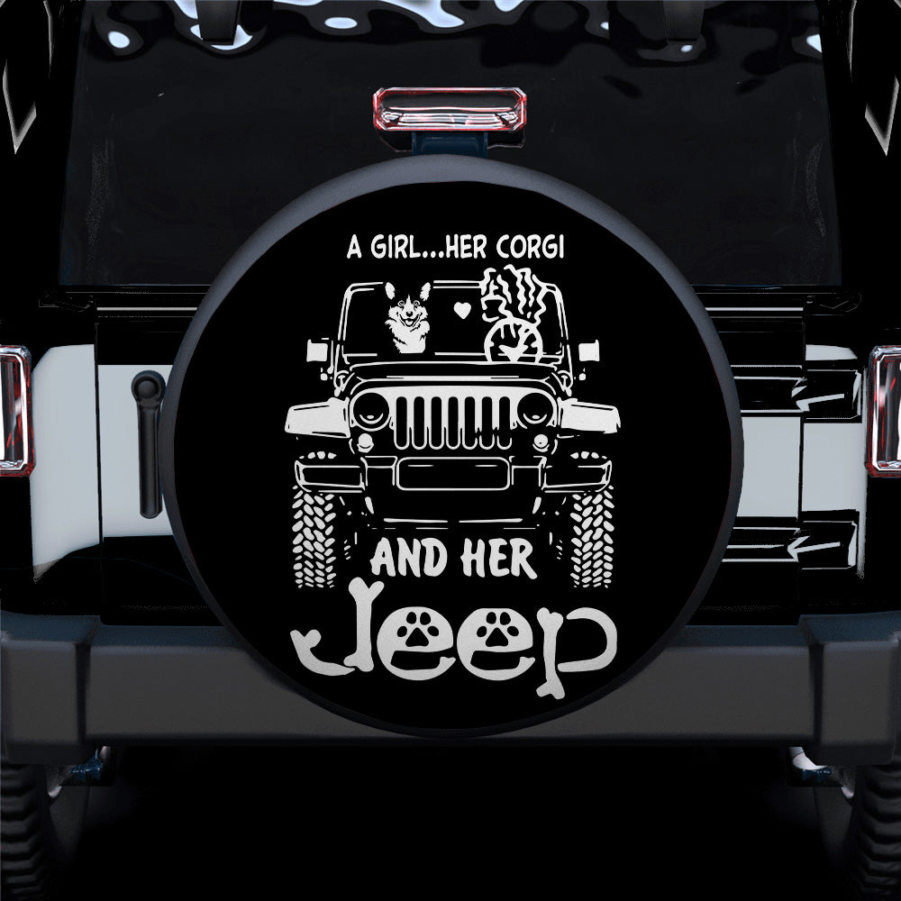 Corgi Jeep Spare Tire Covers for Campers - Gift for Dog Lovers
