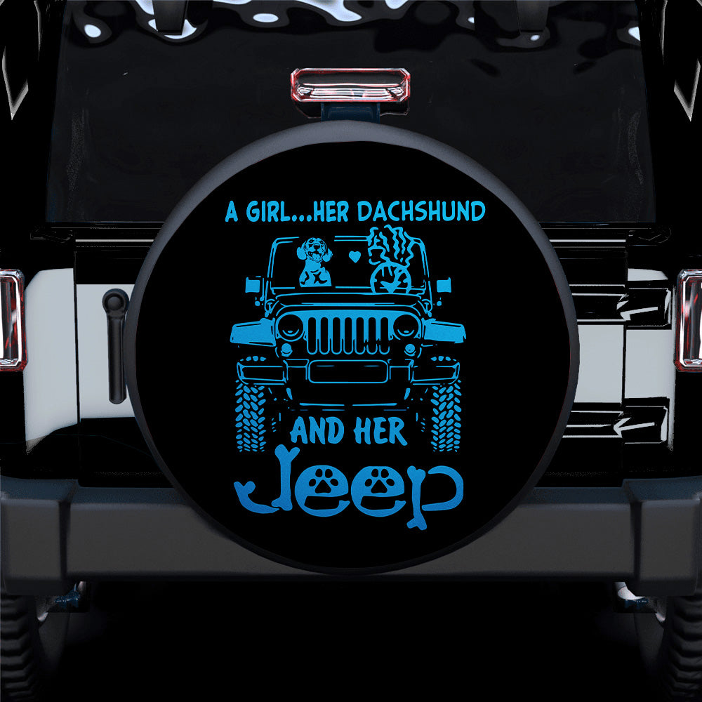 Dachshund Spare Tire Covers for Jeep - Gift for Campers and Dog Lovers