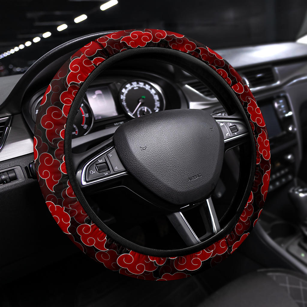 Akatsuki Cloud 3D Steering Wheel Cover for Car Interior Decor