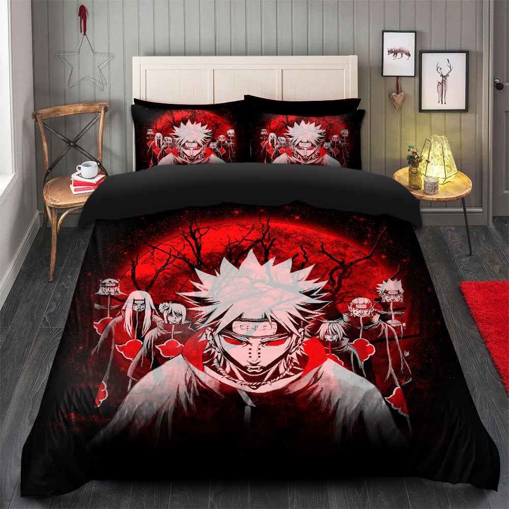 Akatsuki Moonlight Duvet Cover Set with 2 Pillowcases