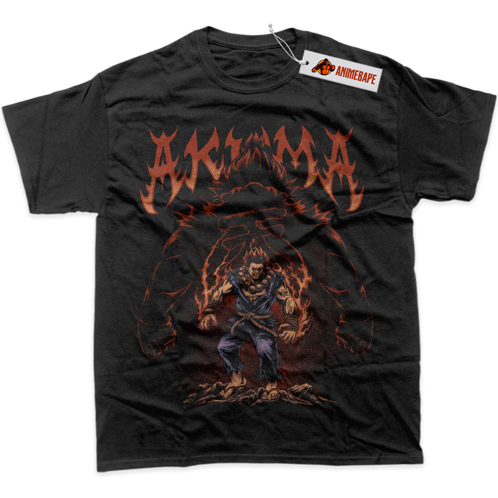 Street Fighter Akuma Graphic T-Shirt, Gaming Apparel, Casual Tee