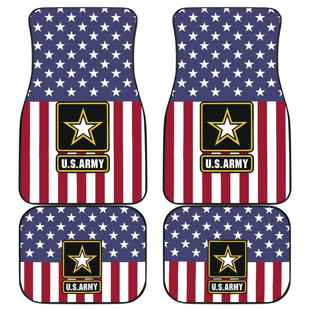 US Army American Flag Car Floor Mats – Durable Vehicle Accessories