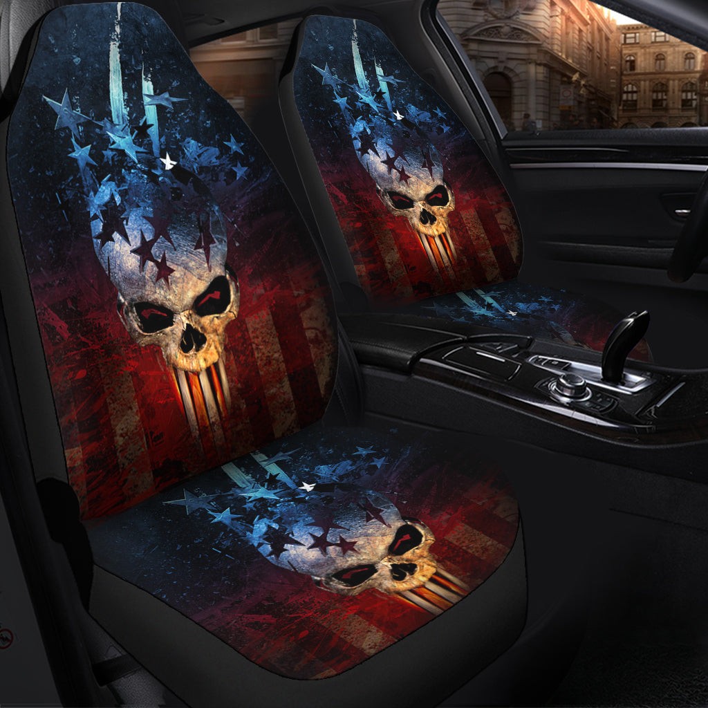 American Skull Design Car Seat Covers for Cars and Trucks