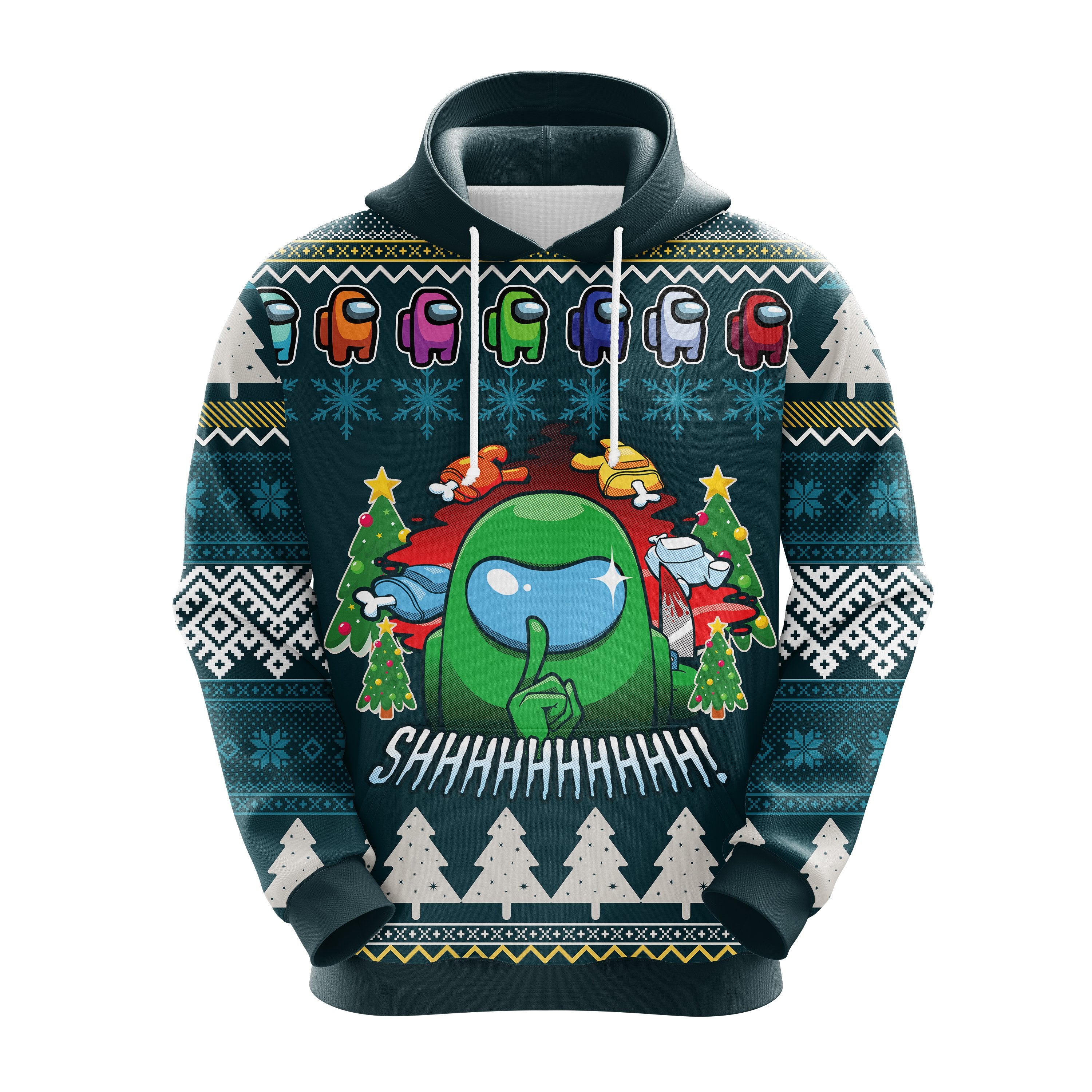 Cute Among Us Christmas Hoodie - Perfect Gift Idea for Thanksgiving