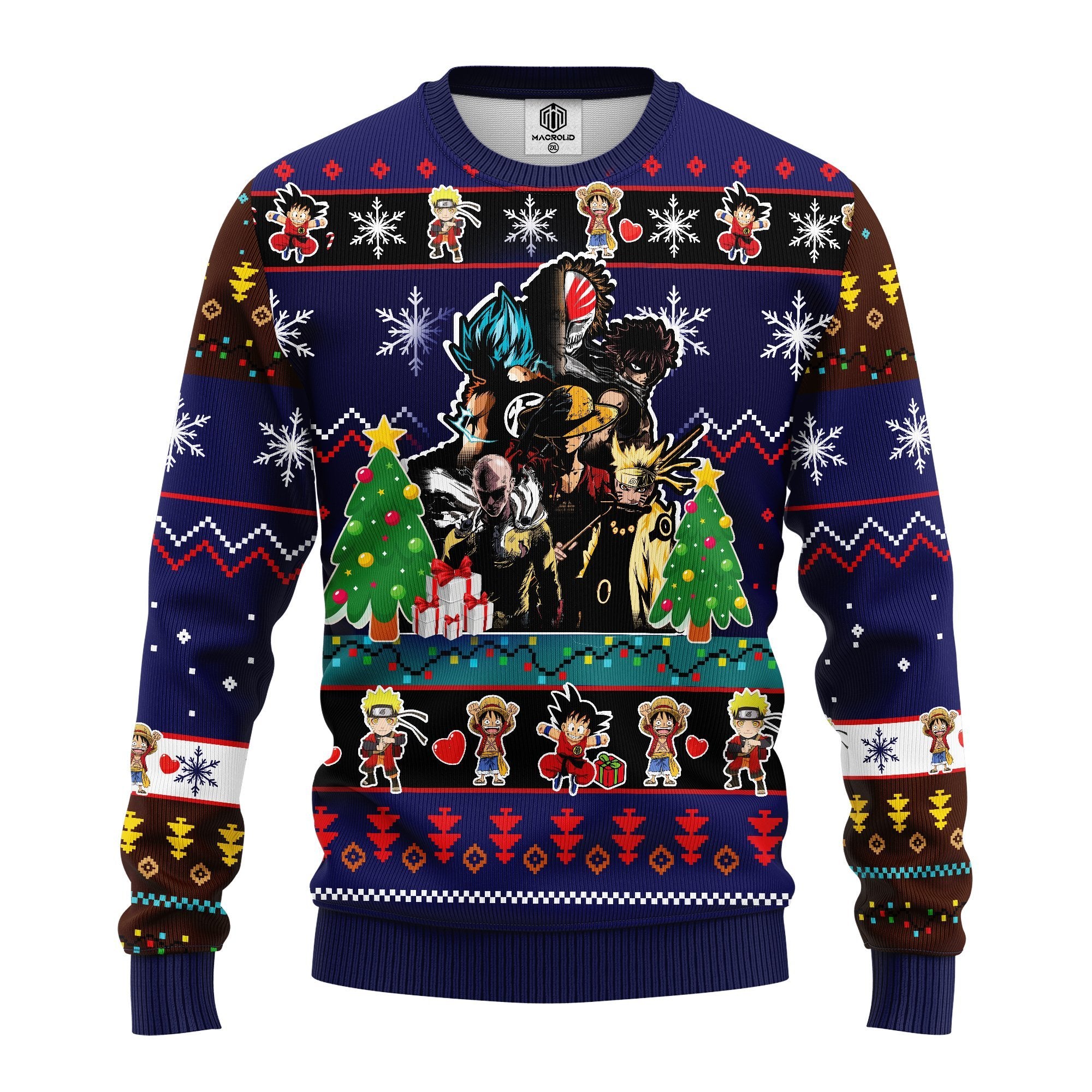 Funny Anime Ugly Christmas Sweater Great Gift Idea for Holidays