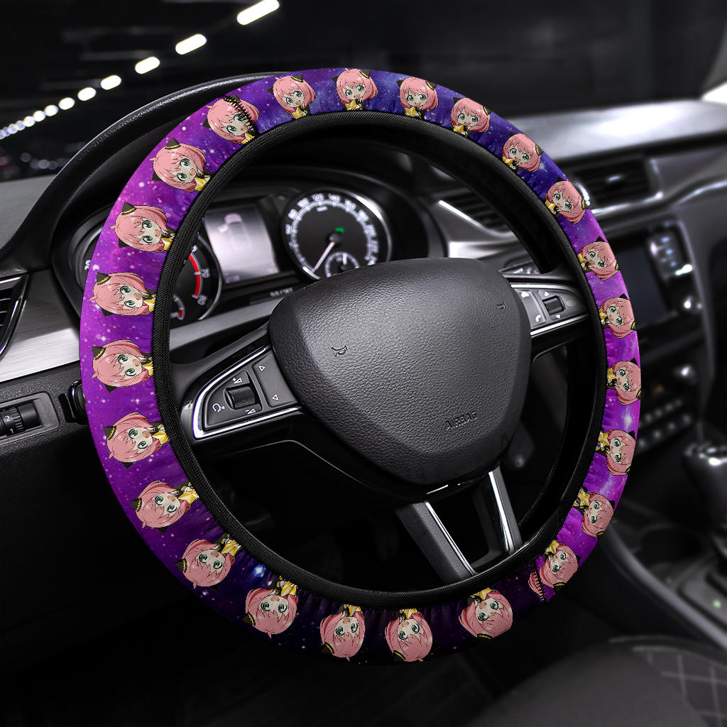 Anya Spy X Family Galaxy Themed Steering Wheel Cover