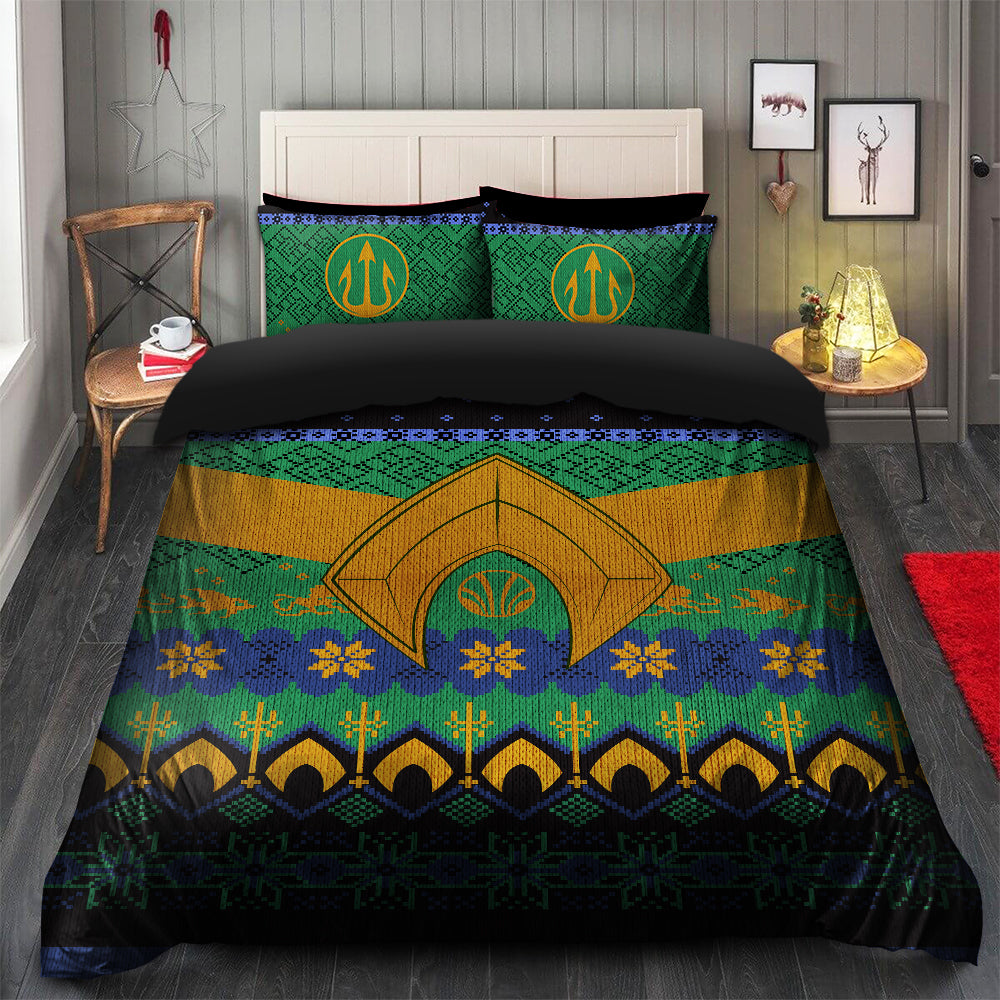 Aquaman Duvet Cover Bedding Set with 2 Pillowcases for Christmas