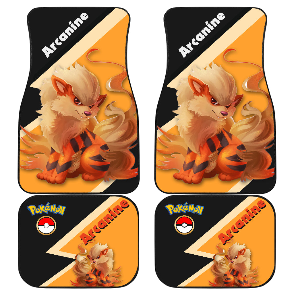 Arcanine Pokemon Car Accessories - Floor Mats for Vehicles