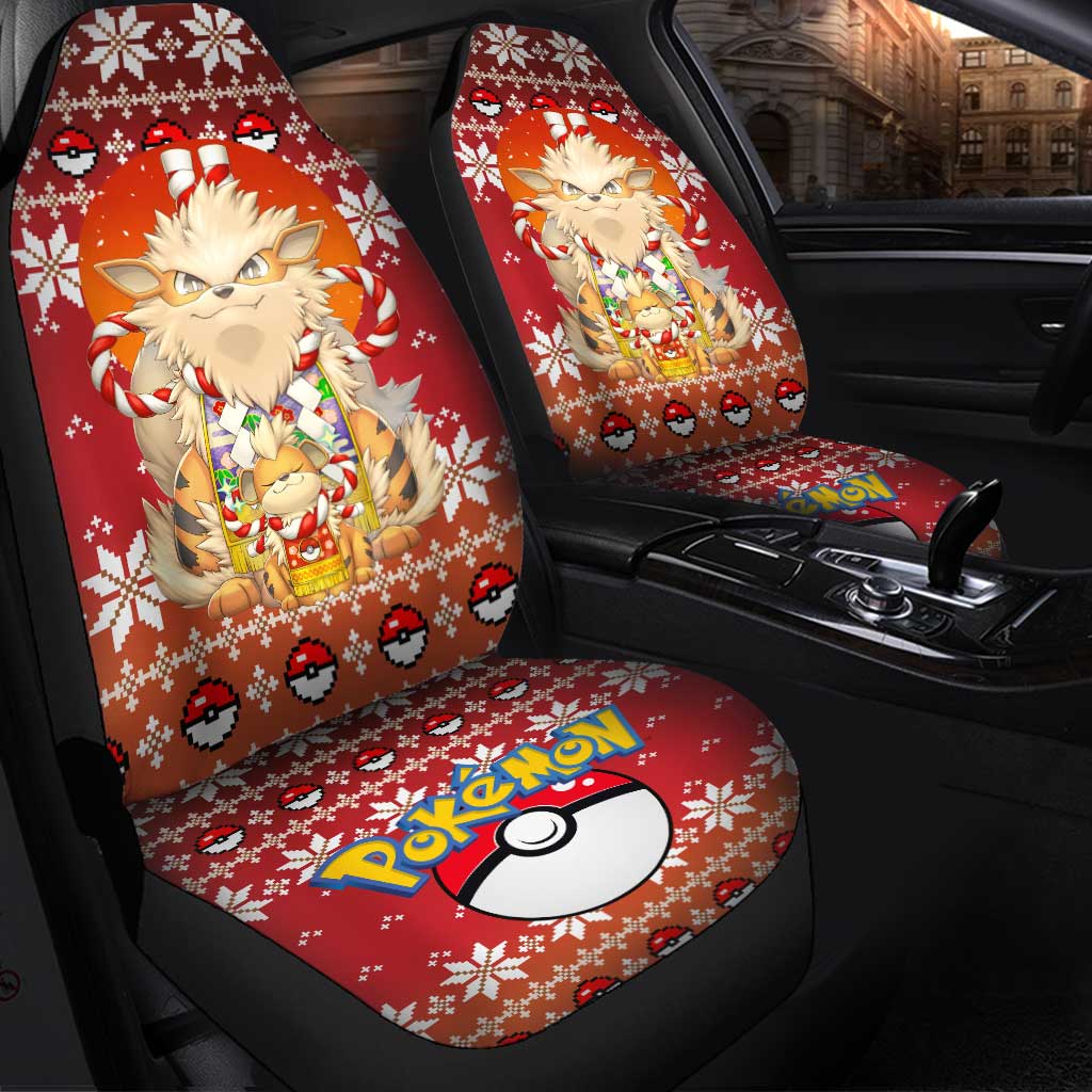 Arcanine Pokemon Fire Car Seat Covers Custom Decor Protectors