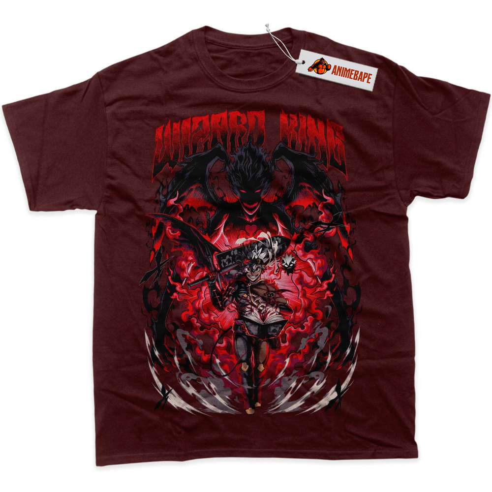 Black Clover Asta Shirt, Anime Graphic Tee, Casual Wear