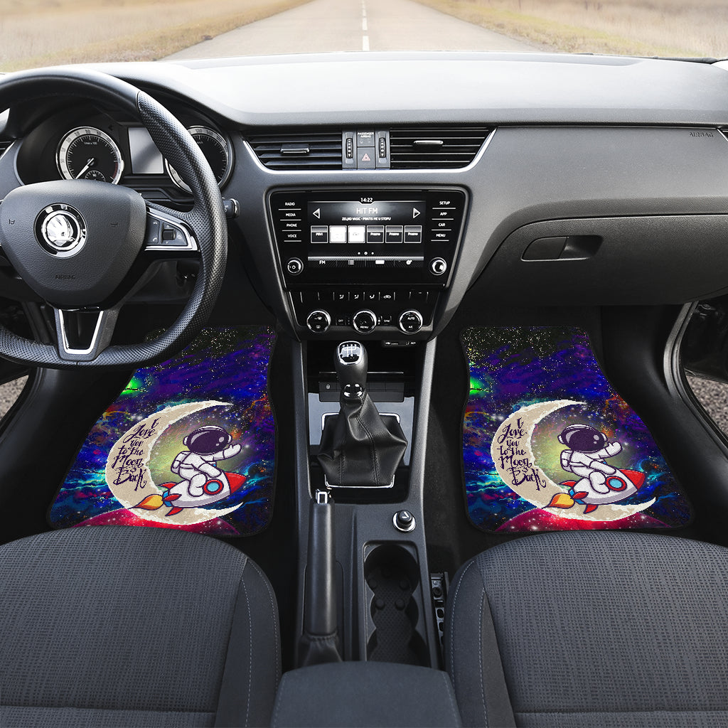 Chibi Astronaut Love You To The Moon Galaxy Car Mats