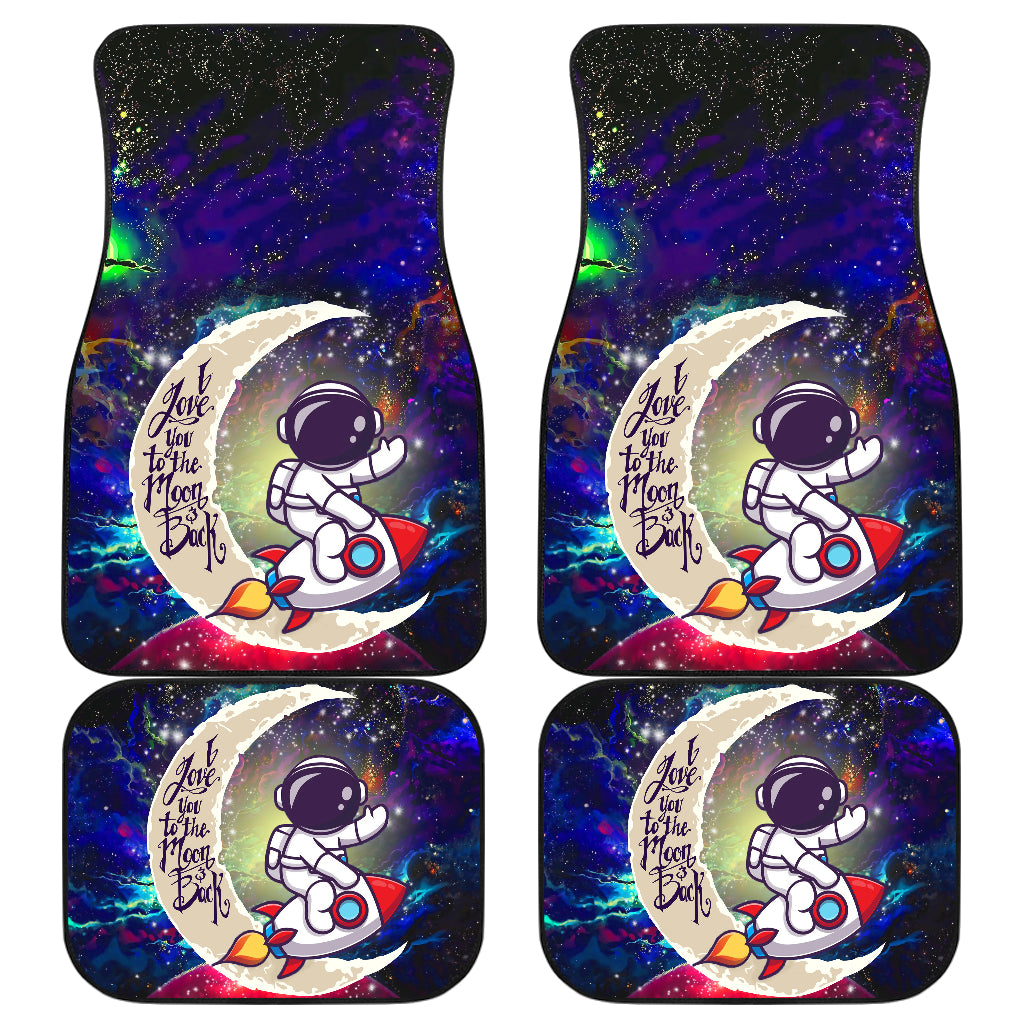 Chibi Astronaut Love You To The Moon Galaxy Car Mats