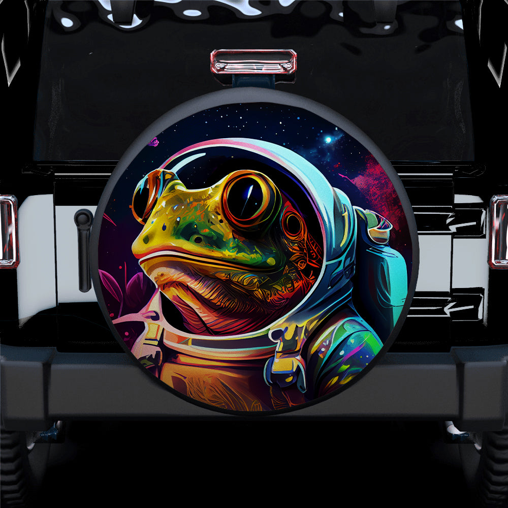 Astronaut Frog Jeep Tire Covers for Campers - Fun Car Accessories