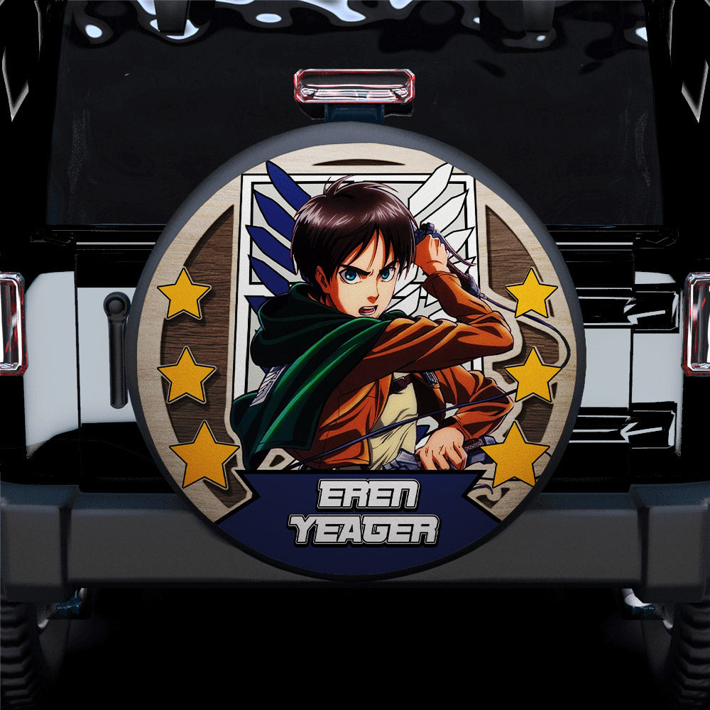 Eren Yeager Attack On Titan Spare Tire Covers for Campers