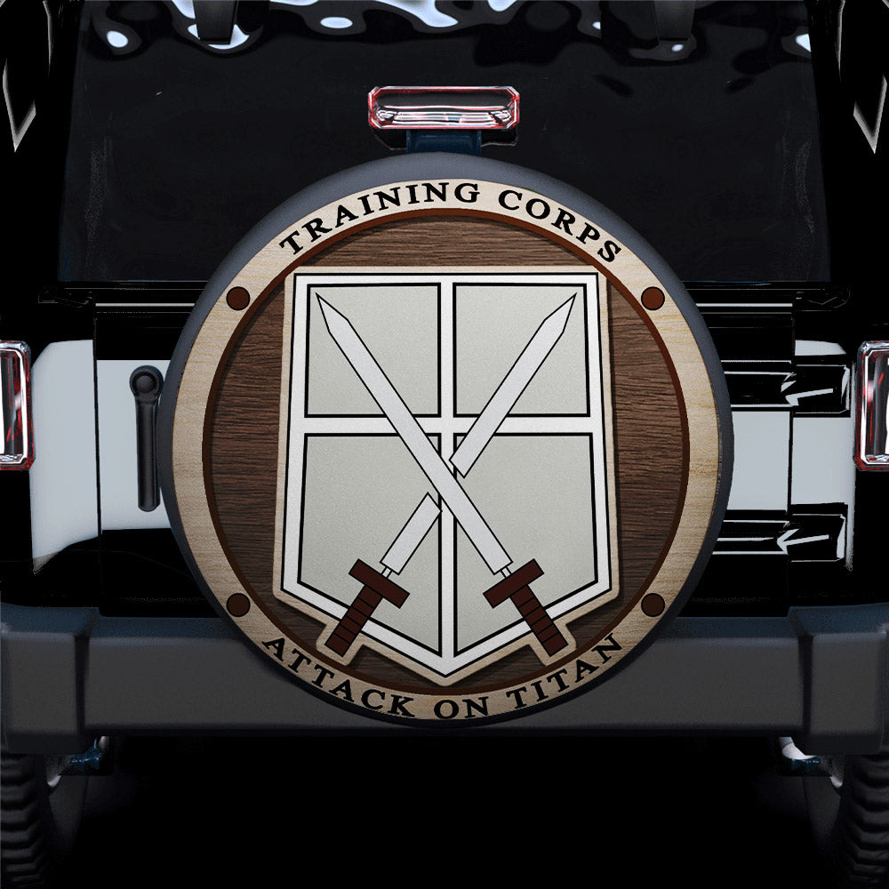 Attack On Titan Jeep Spare Tire Covers for Campers Gift
