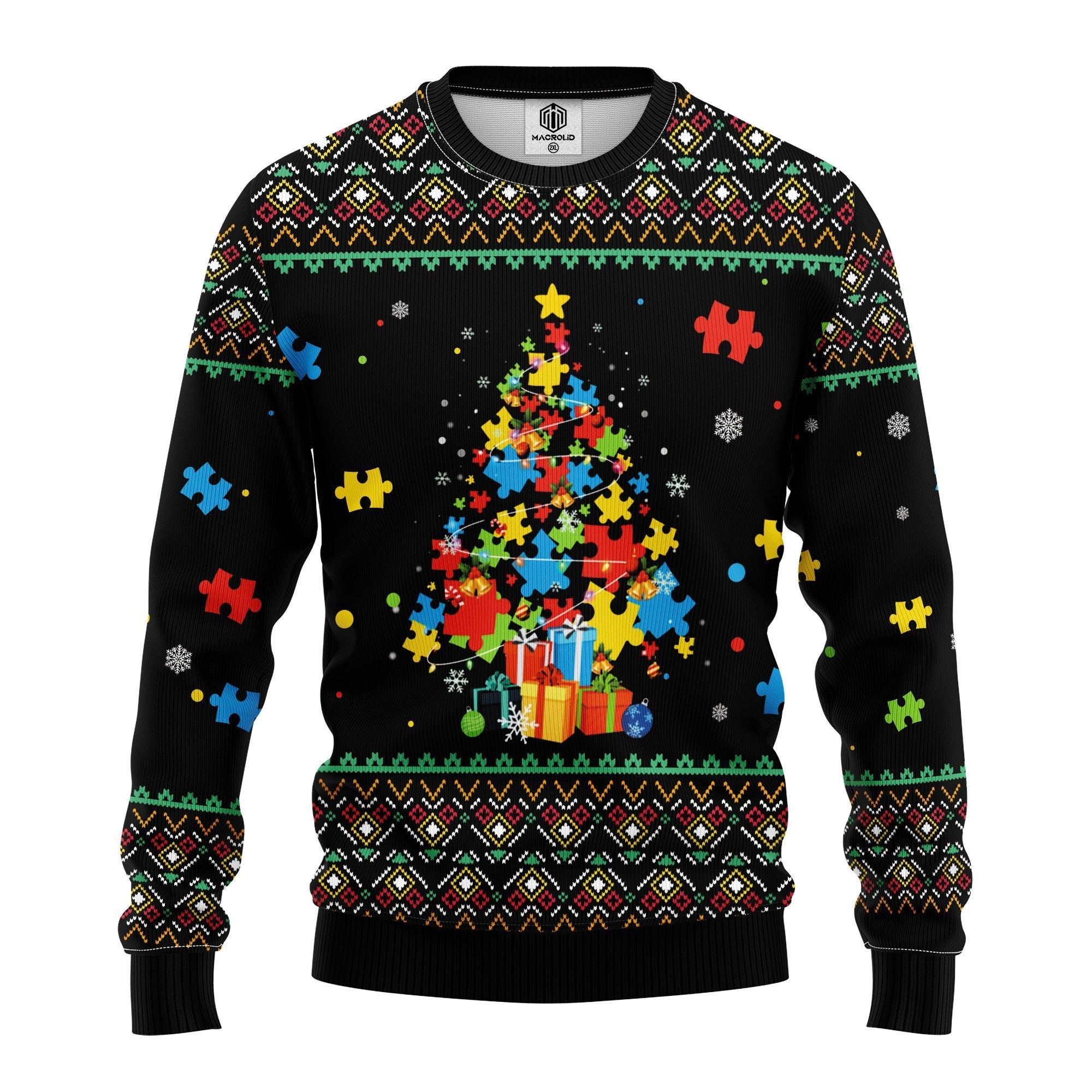 Autism Christmas Sweater Unique Gift Idea for Thanksgiving Holiday