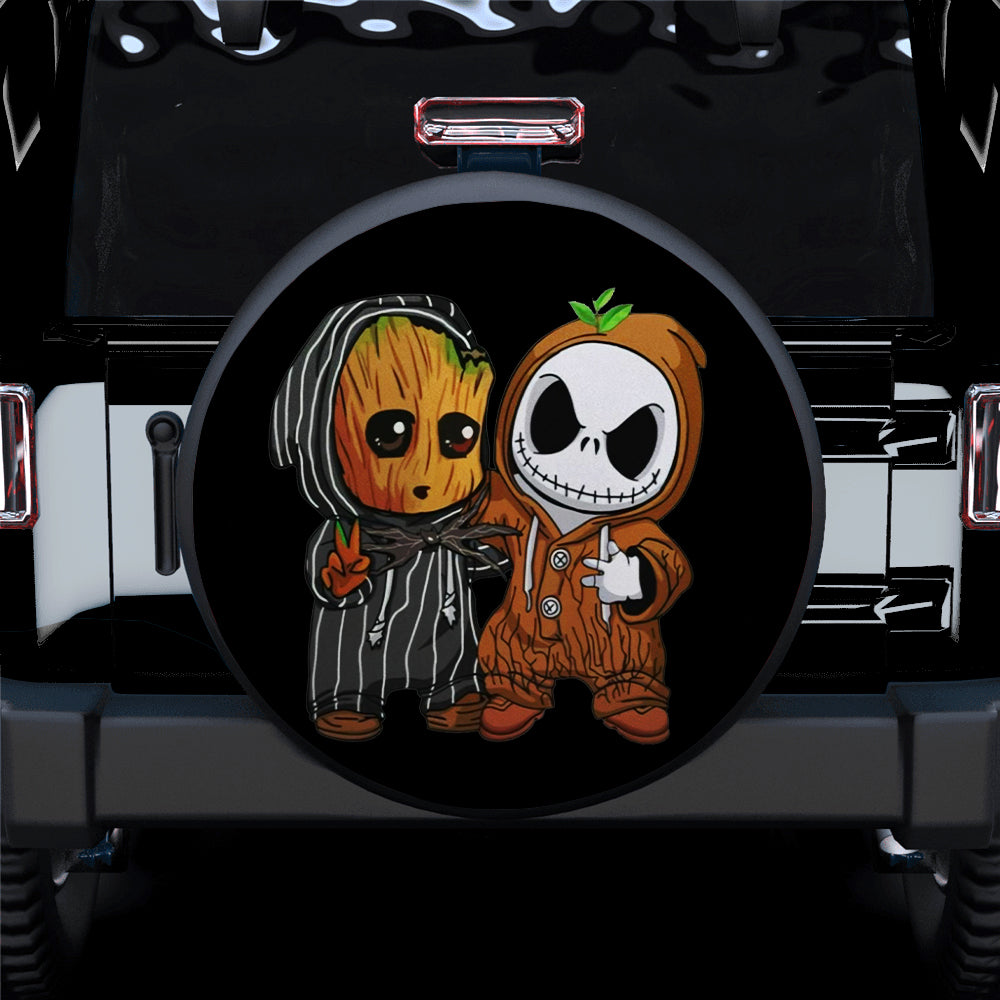 Baby Groot Jack Nightmare Before Christmas Jeep Tire Covers for