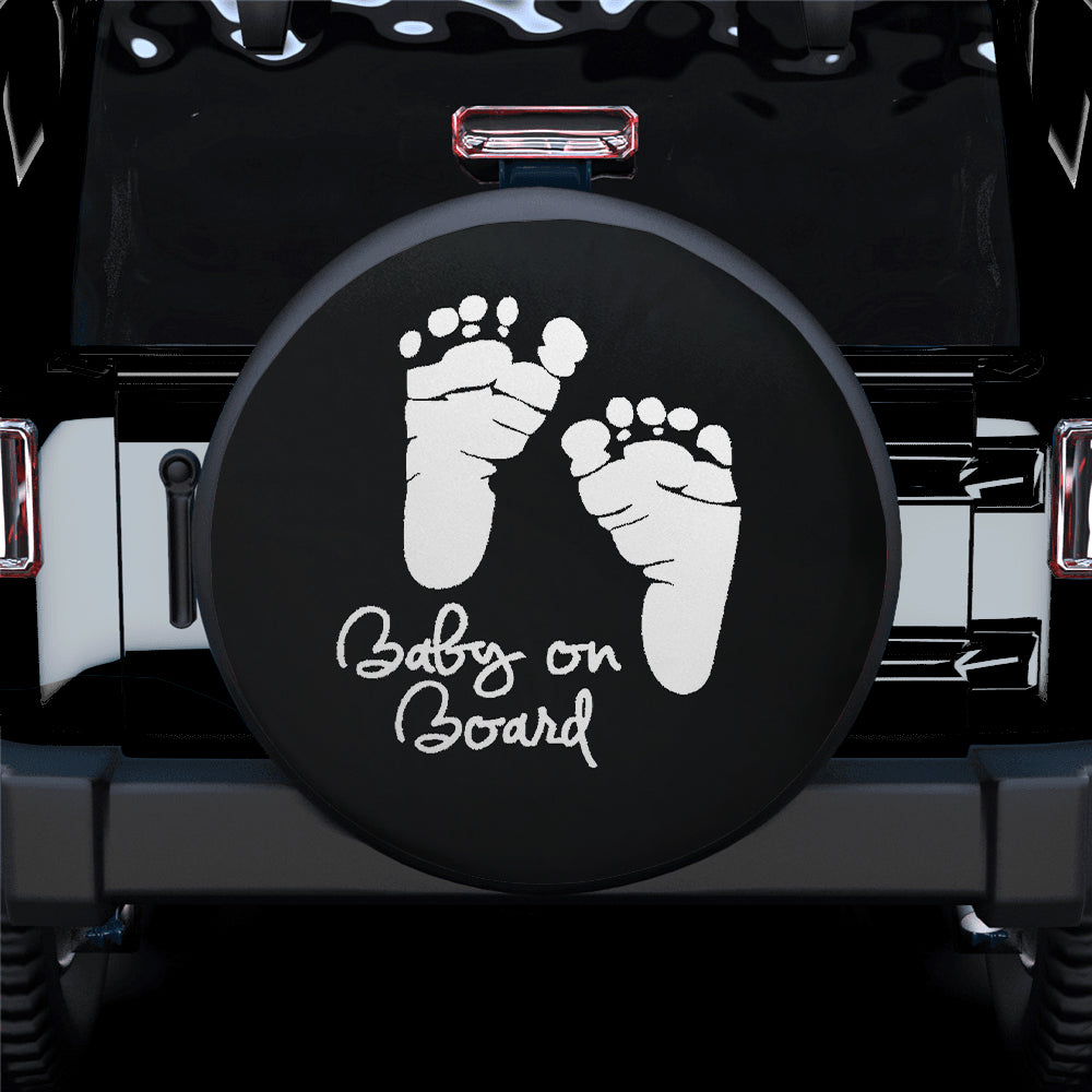 Baby On Board Jeep Spare Tire Covers for Campers Gift