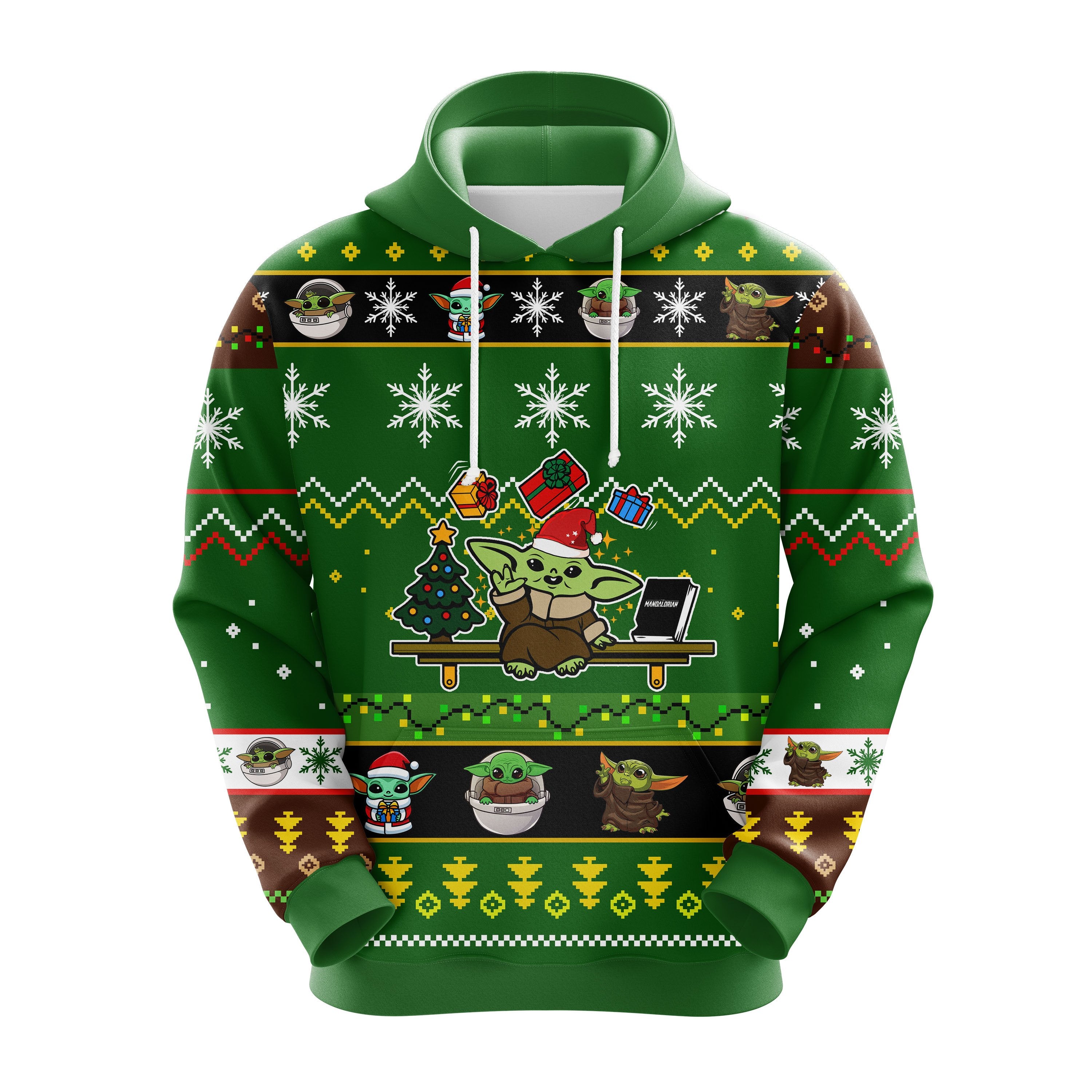 Cute Baby Yoda Christmas Hoodie - Amazing Gift Idea for Holidays