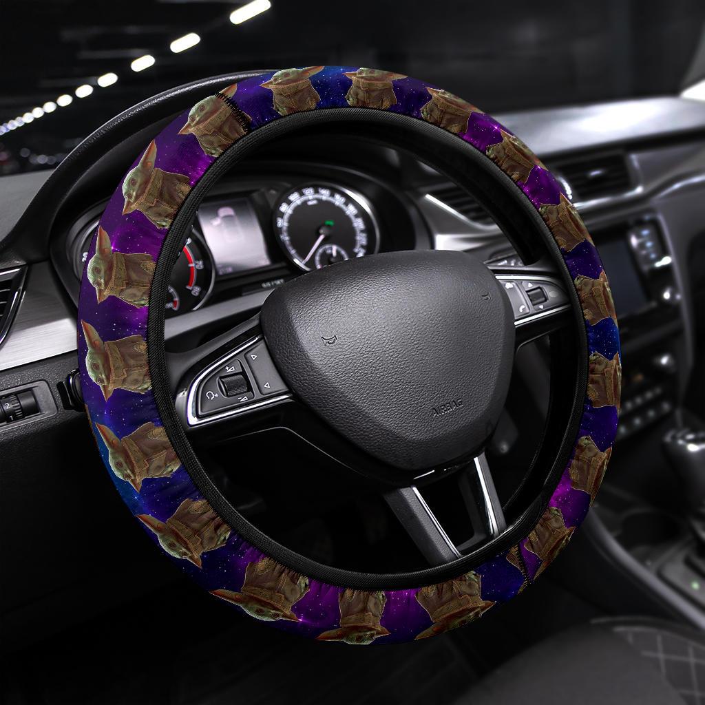 Baby Yoda Galaxy Steering Wheel Cover for Cars Wover 7212