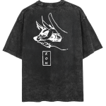Anime Chainsaw Man Aki Hayakawa Fox Graphic Tee Shirt - Image 2