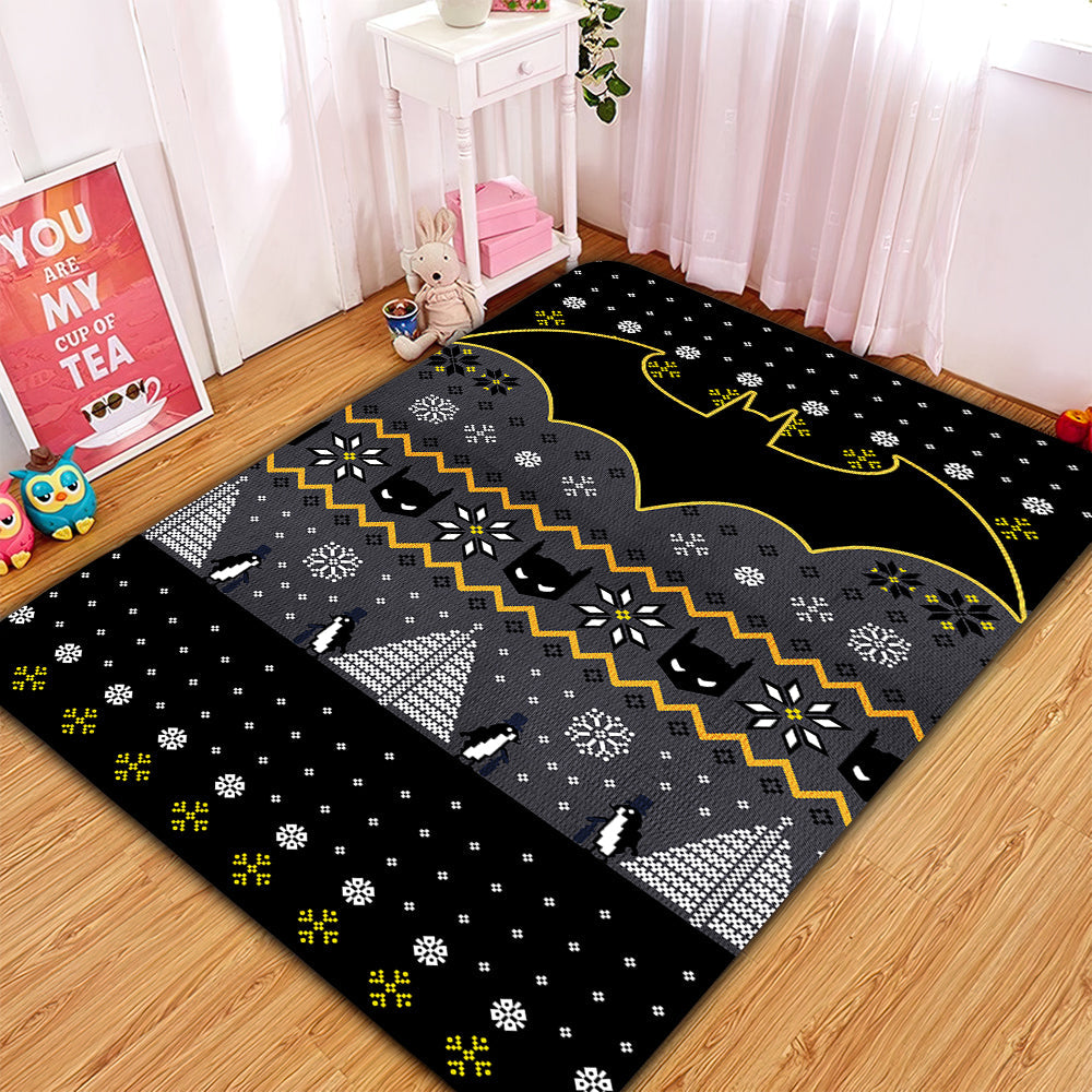 Batman Holiday Area Rug for Home Room Decor Carpet