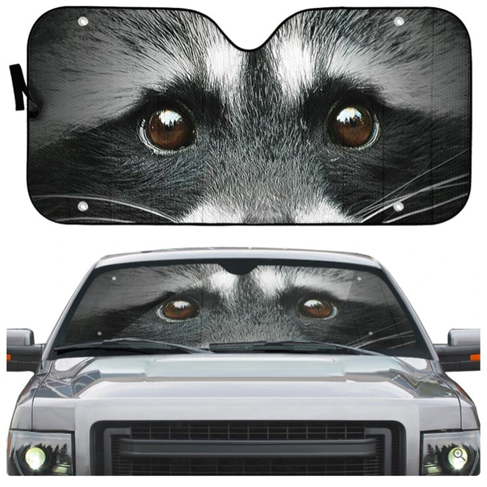 Raccoon Custom Car Sun Shades - Beautiful Windshield Accessories Gift