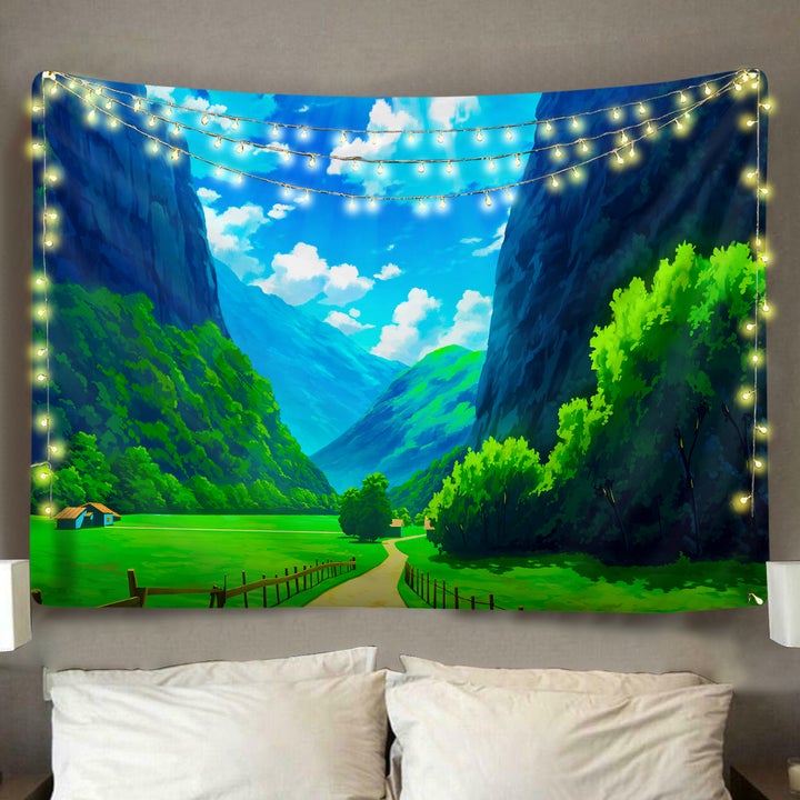 Valley Tapestry Wall Hanging Beautiful Room Decor Accent