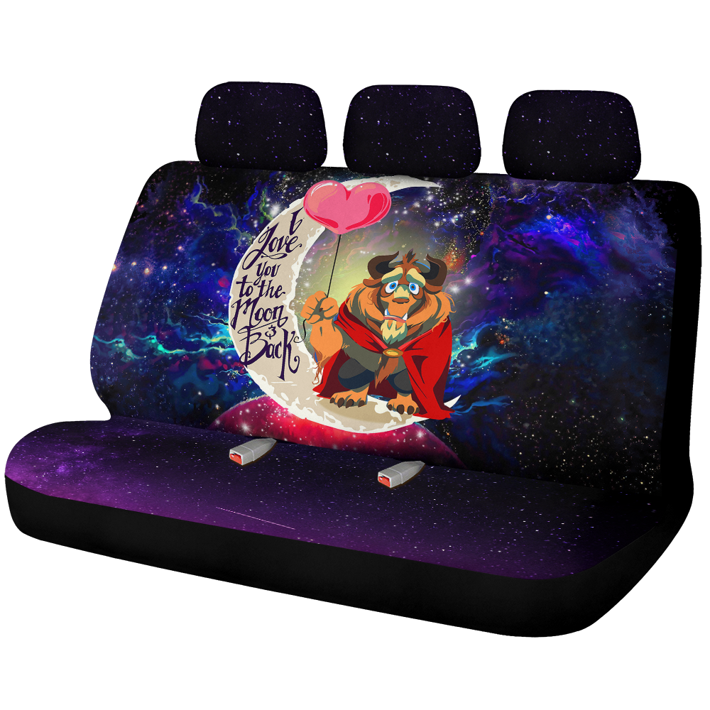 Beauty and The Beast Galaxy Custom Car Back Seat Covers Decor