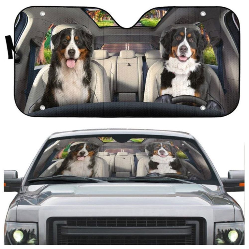Bernese Mountain Dog Windshield Sun Shades Car Accessories Gift