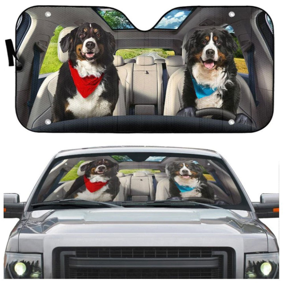 Bernese Mountain Dog Sun Shades for Car Windshield Accessories Gift