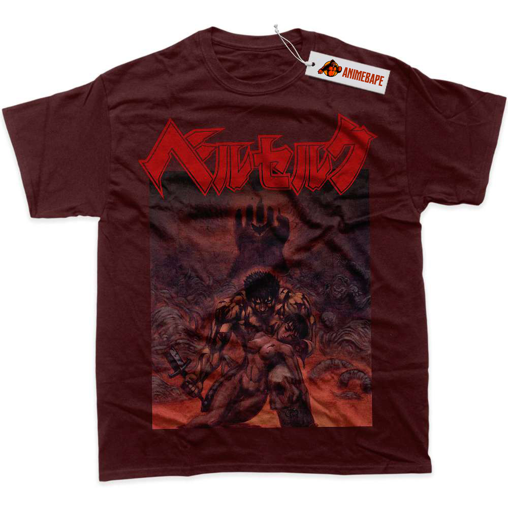 Berserk Anime Graphic Tee for Fans of Dark Fantasy and Action