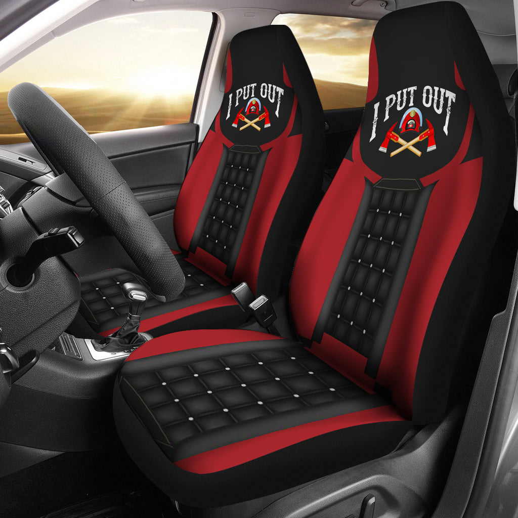 Premium Custom Car Seat Covers Decor Protector for US Fire Fighters