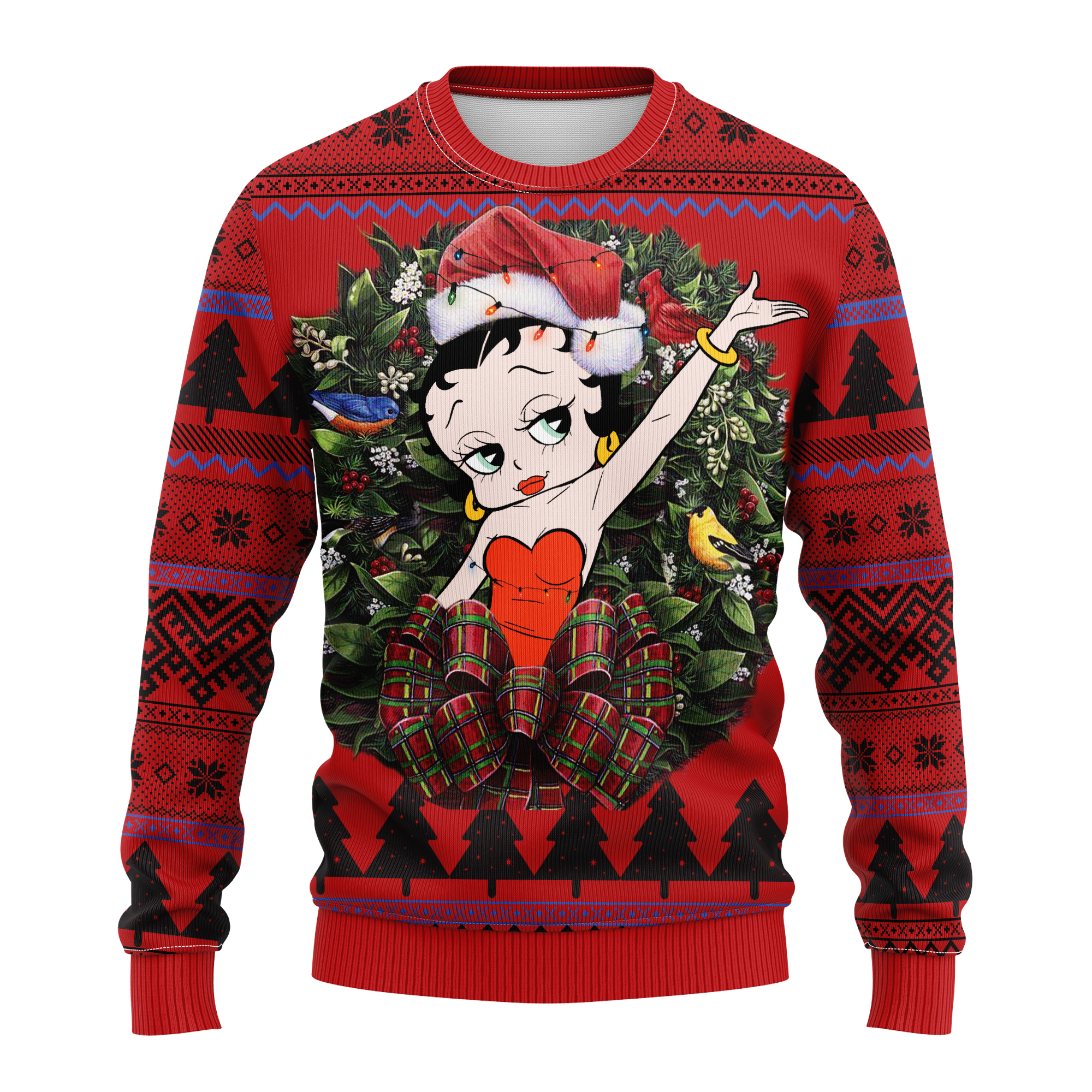 Betty Boop Ugly Christmas Sweater for Thanksgiving Gift