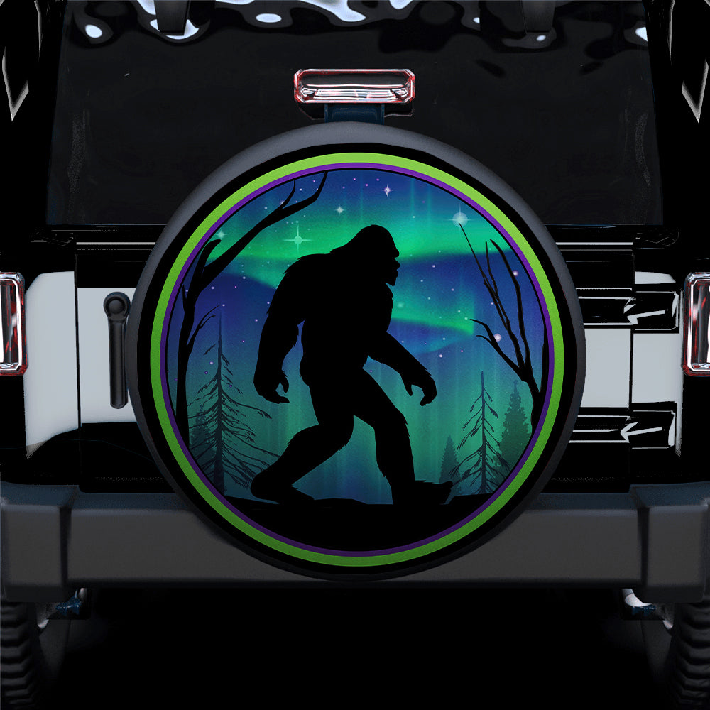 Bigfoot Aurora Northern Lights Spare Tire Cover for Jeep Campers