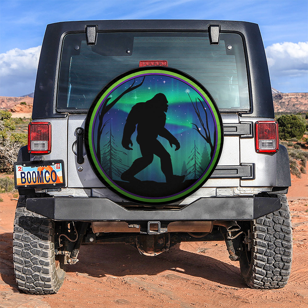 Bigfoot Aurora Northern Lights Spare Tire Cover for Jeep Campers