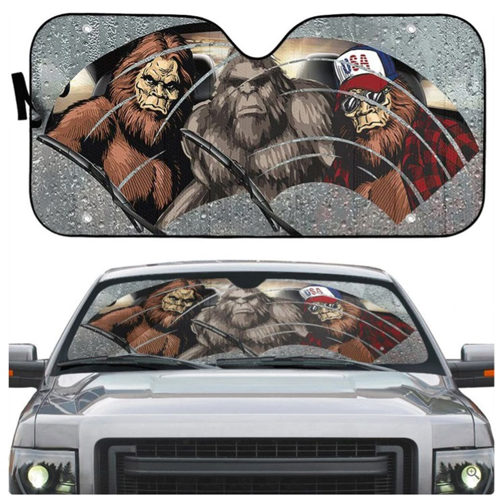 Bigfoot Auto Sun Shades for Windshield - Custom Car Accessories Gift