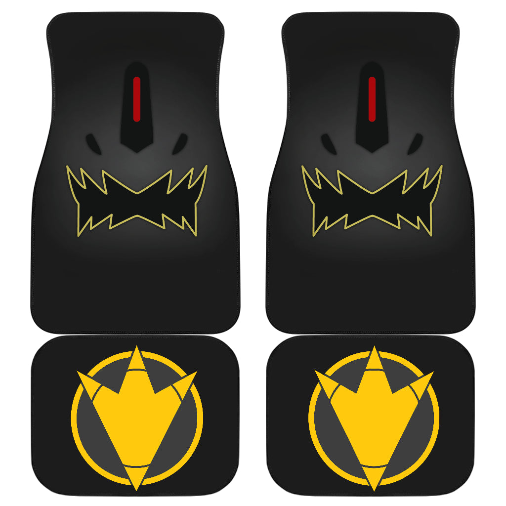 Black Dino Thunder Power Rangers Car Accessories Floor Mats Set