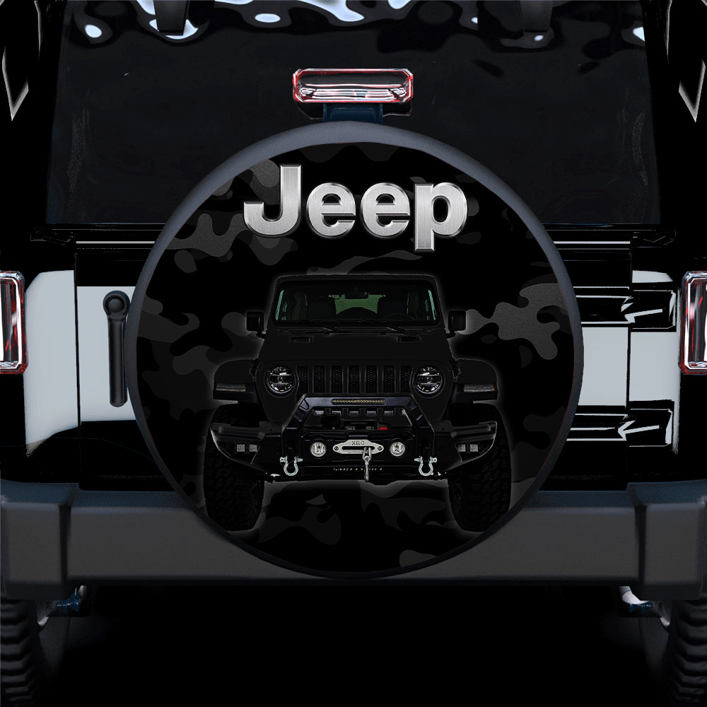 Black Jeep Camouflage Spare Tire Covers Gift for Campers
