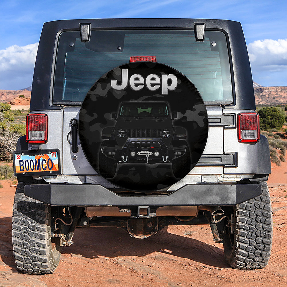 Black Jeep Camouflage Spare Tire Covers Gift for Campers
