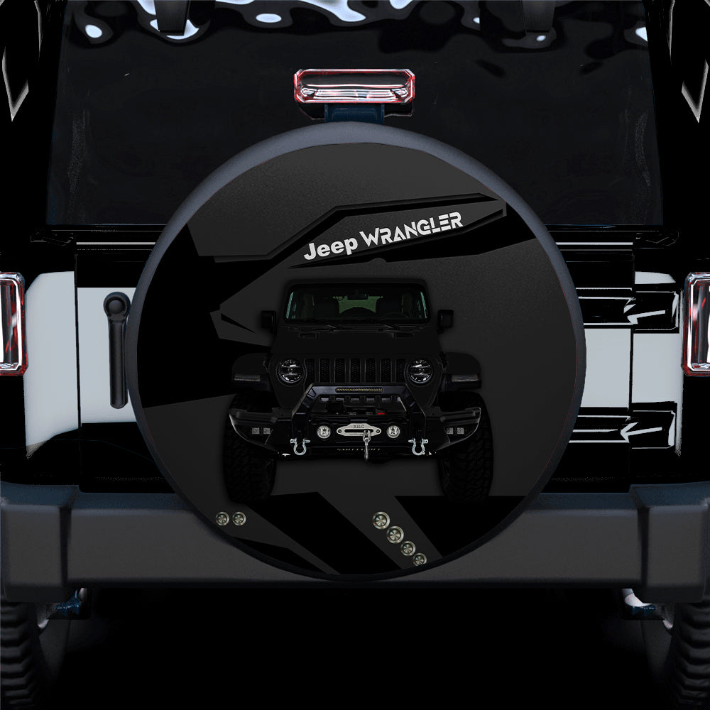 Black Jeep Spare Tire Covers for Campers - Durable Protection